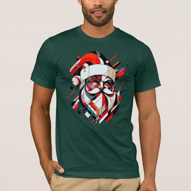 Retro-Futuristic Santa T-Shirt (Vorderseite)