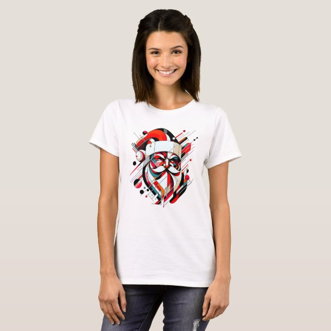 Retro-Futuristic Santa T-Shirt (Vorne ganz)