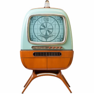 Retro-Futuristic TV Foto Sculpture Magnet Fotoskulptur Magnet