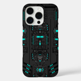 Retro-Futuristische PixelArt TechGear iPhone 16 Pro Hülle