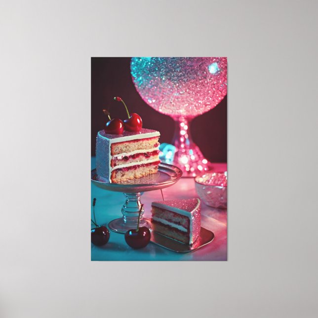 Retro-futuristische StretchCanvas Print Leinwanddruck (Vorderseite)