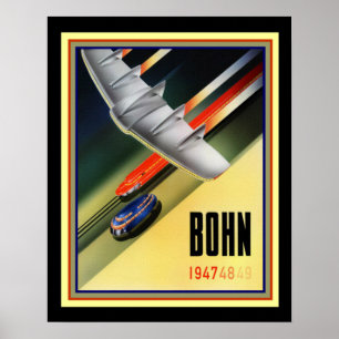 Retro-futuristisches Bohn-Ad-Poster  16 x 20 Poster