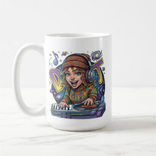 Retro Galaxy DJ Kaffeetasse