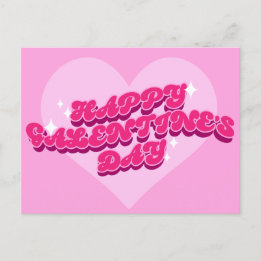 Retro Galentine Postkarte