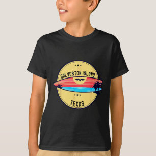 Retro Galveston Island Strand Texas Strand Surfen  T-Shirt