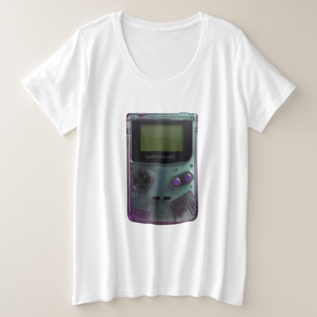 Retro Game Boy Große Größe T-Shirt (Design vorne)