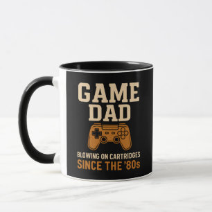 Retro Game Vater "80er Cartridge Vibes Tasse