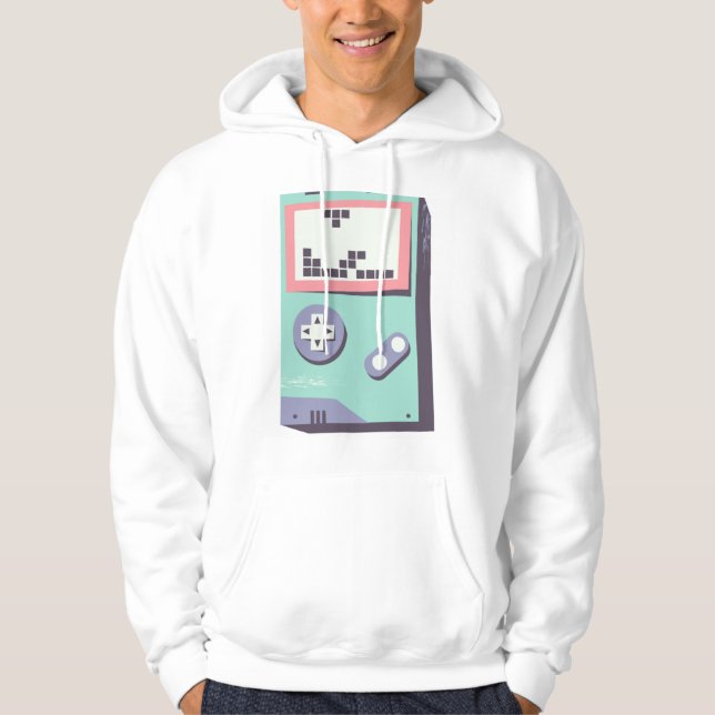 Retro Gameboy LEGO Pixel Art – Gamer Hoodie (Vorderseite)