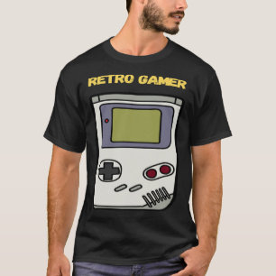 Retro Gamer 1980er 1990er Handheld Gaming System M T-Shirt