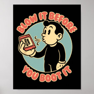 Retro-Gamer 80er 90er Vintage-Nostalgie Papa  Poster