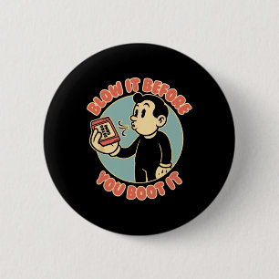 Retro-Gamer 80er 90er Vintage-Nostalgie-Vater Button