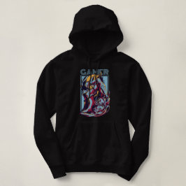 Retro-Gamer-Alien-Monster-Vintage-Arcade-Grafik Hoodie
