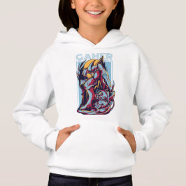 Retro-Gamer-Alien-Monster-Vintage-Arcade-Grafik Hoodie