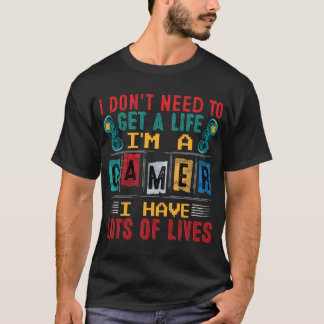 Retro Gamer Art - Vintager Gaming-Controller T-Shirt