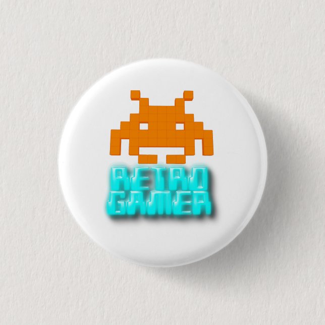 Retro Gamer Button (Vorderseite)