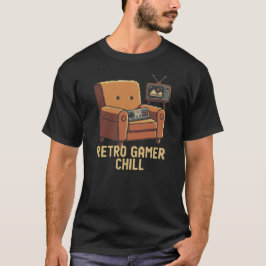 Retro Gamer Chill Pixel Art Design T-Shirt