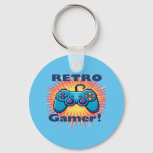 Retro Gamer Controller Design für klassisches Gami Schlüsselanhänger