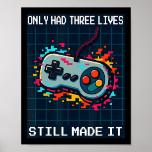 Retro-Gamer-Design nur für Männer hatte nur drei L Poster
