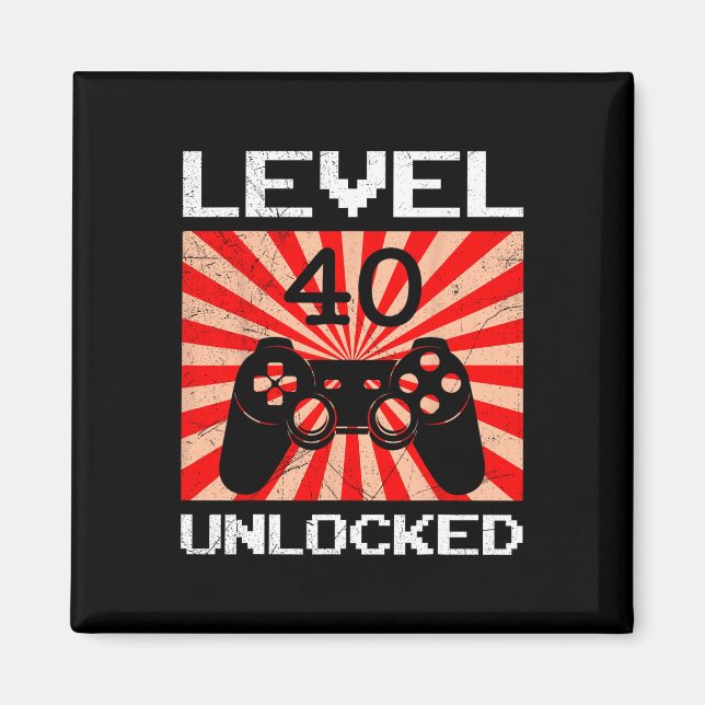 Retro-Gamer Level 40 freigeschaltete Controller-Ge Magnet (Vorne)
