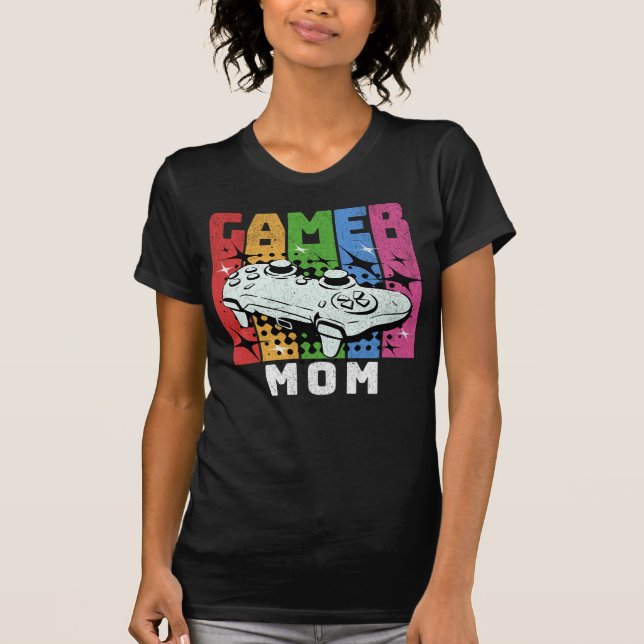 Retro Gamer-Mama T-Shirt (Vorderseite)