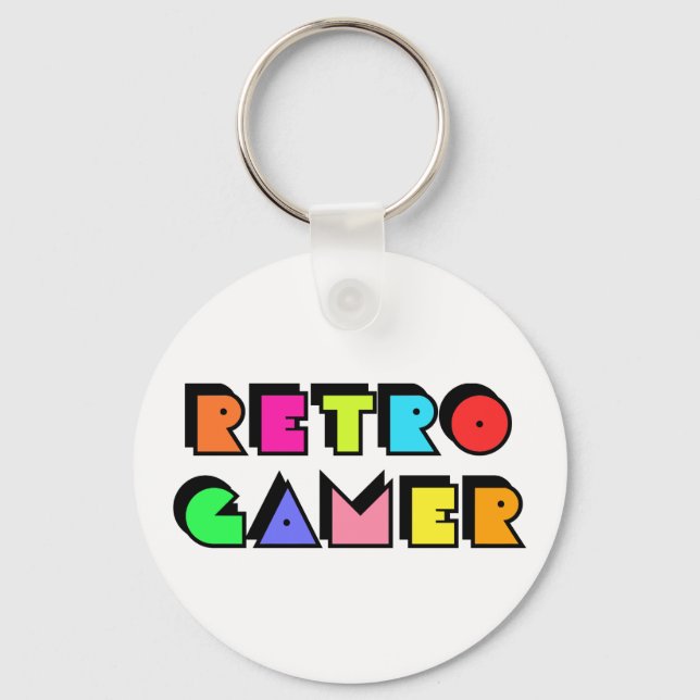 Retro Gamer Schlüsselanhänger (Vorderseite)