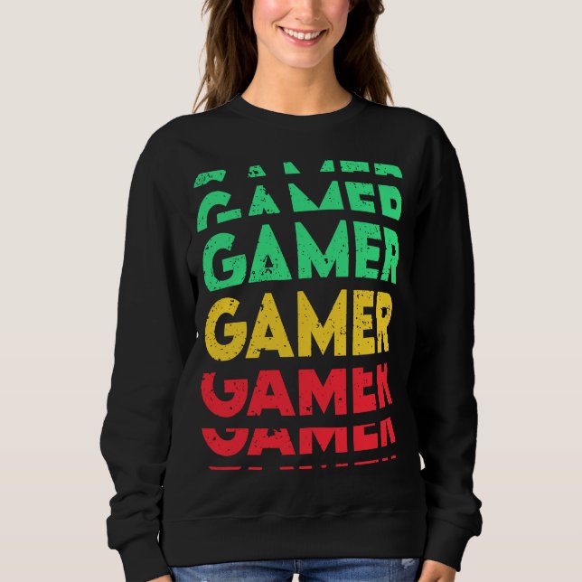 Retro Gamer Sweatshirt (Vorderseite)