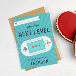 Retro Gamer Theme Valentinstag Card Einladung