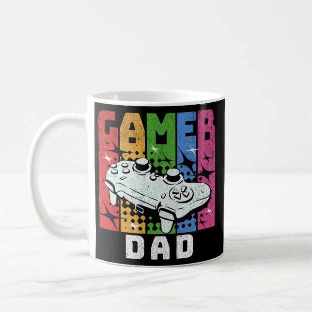 Retro Gamer Vater Kaffeetasse (Links)
