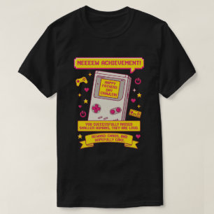 Retro-Gamer-Vater Neue Errungenschaft Vatertagsges T-Shirt