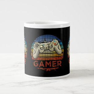 Retro-Gamer-Videospiel-Player Jungen Mädchen Teena Jumbo-Tasse
