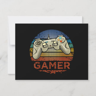Retro-Gamer-Videospielspieler Jungen Mädchen Teena