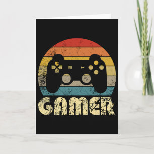 Retro-Gamer Videospielspieler Jungen Teenager Männ Karte