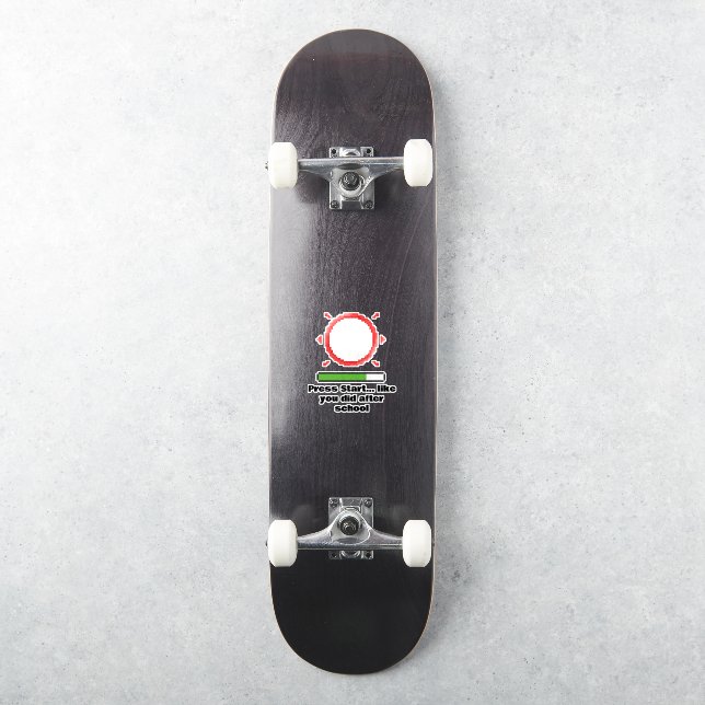 Retro-Gamer-Zitat Aufkleber (Skateboard)