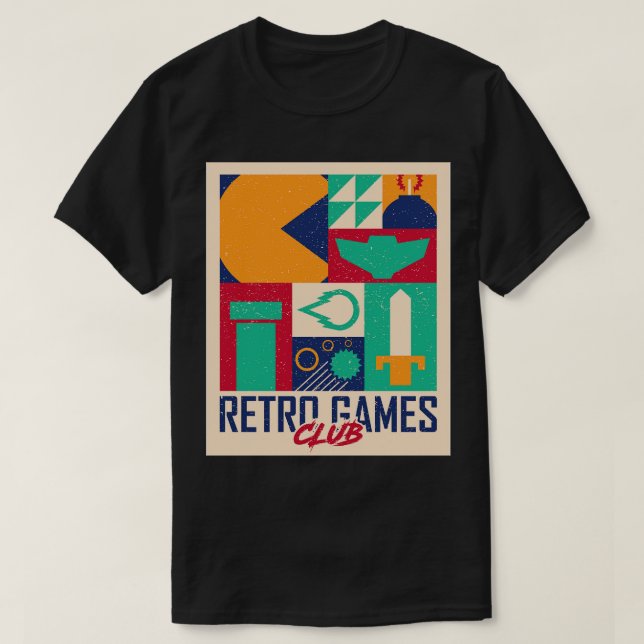 Retro Games Club T-Shirt (Design vorne)