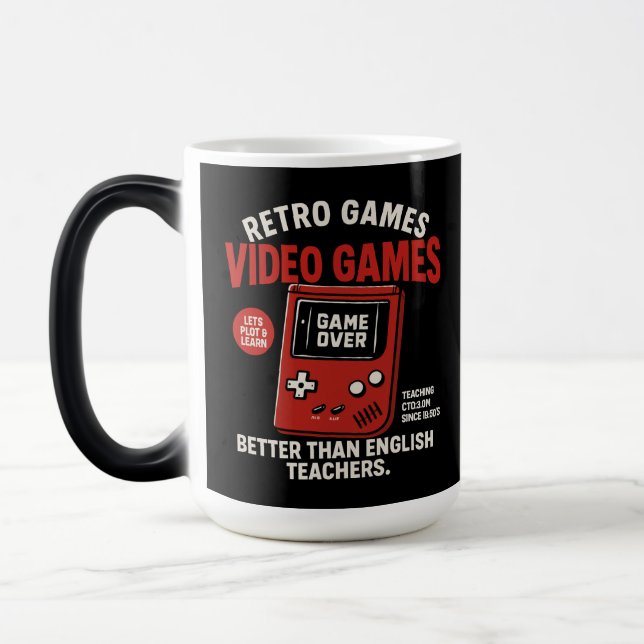  Retro games video games teaching english since  Verwandlungstasse (Links)