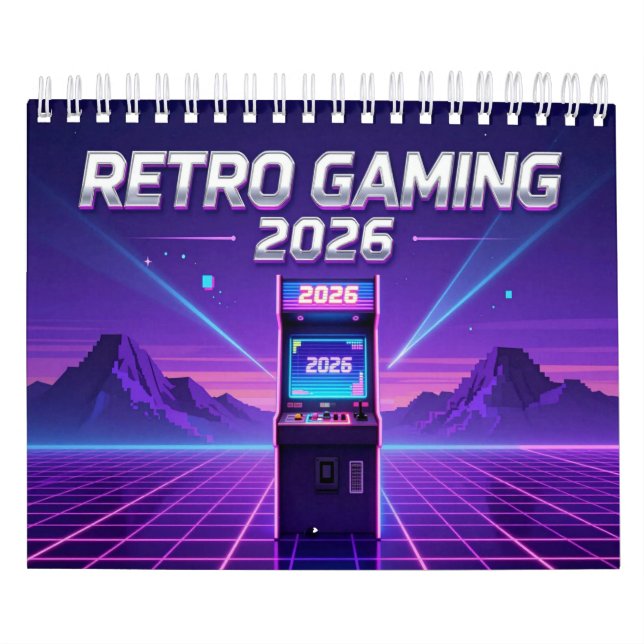 Retro Gaming 2026 Calendar Kalender (Titelbild)
