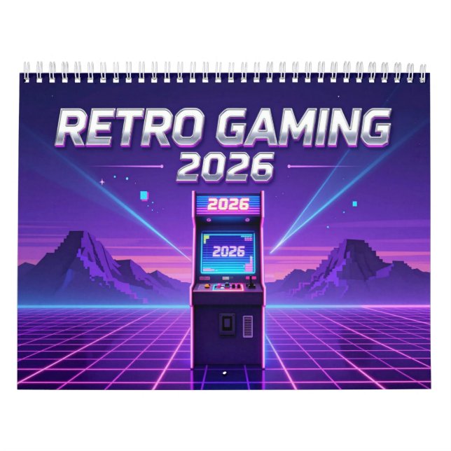Retro Gaming 2026 Calendar Kalender (Titelbild)