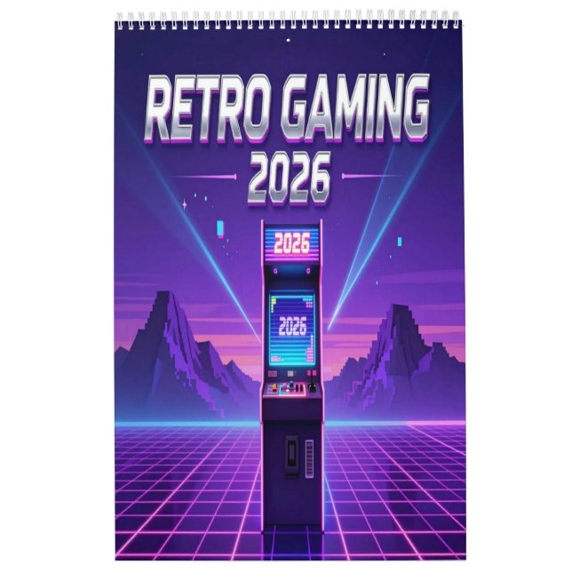 Retro Gaming 2026 Calendar Kalender (Titelbild)
