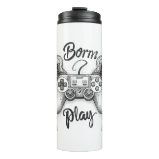 "Retro-Gaming-Controller mit Engelsflügeln Thermosbecher