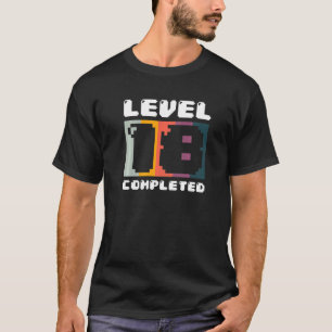 Retro-Gaming-Gamer 18. Geburtstag Pixel 1 T-Shirt