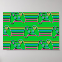 Retro Gaming Geek Gamer 80er Neon