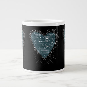 Retro-Gaming-Herz Videospiel-Controller Gamer Jumbo-Tasse