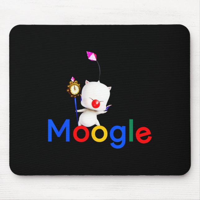Retro Gaming Kawaii Video Game Moogle Kupo Gamer 1 Mousepad (Vorne)