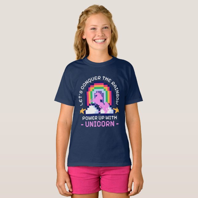 Retro-Gaming Niedlich Fantasy Magisch  T-Shirt (Vorne ganz)