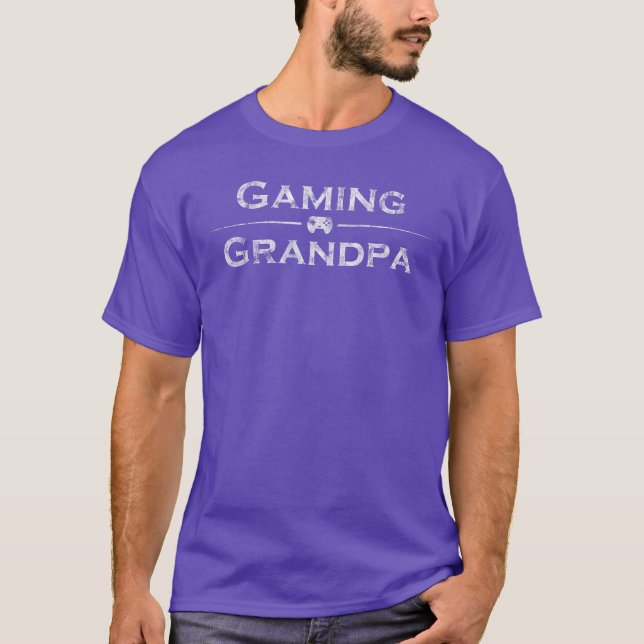 Retro Gaming Opa T-Shirt (Vorderseite)