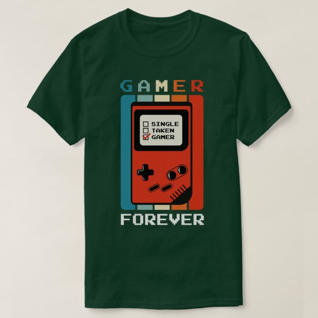 Retro Gaming valentines valentine day geschenke TS T-Shirt (Design vorne)