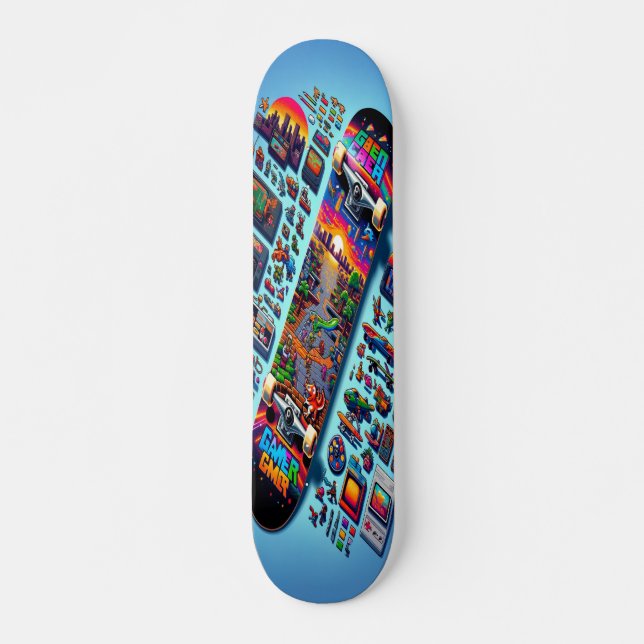Retro-Gaming-Wiederbelebung Skateboard (Vorne)