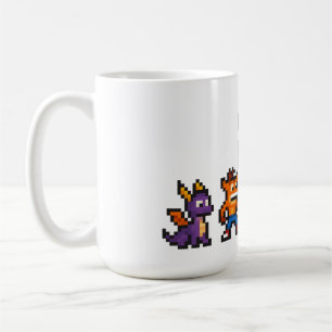 Retro-Gaming-Zeichen Kaffeetasse
