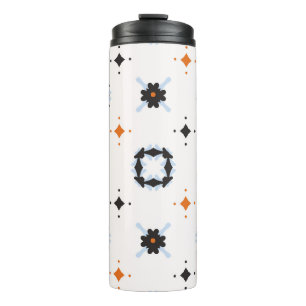 Retro-Gänseblümchen-Blumen vintage-Muster Handgeze Thermosbecher