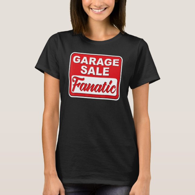 Retro Garage Verkauf Fanatic Thrifting T-Shirt (Vorderseite)